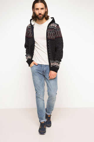 جاكيت صوف تريكو بجاكارد