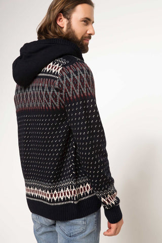 جاكيت صوف تريكو بجاكارد